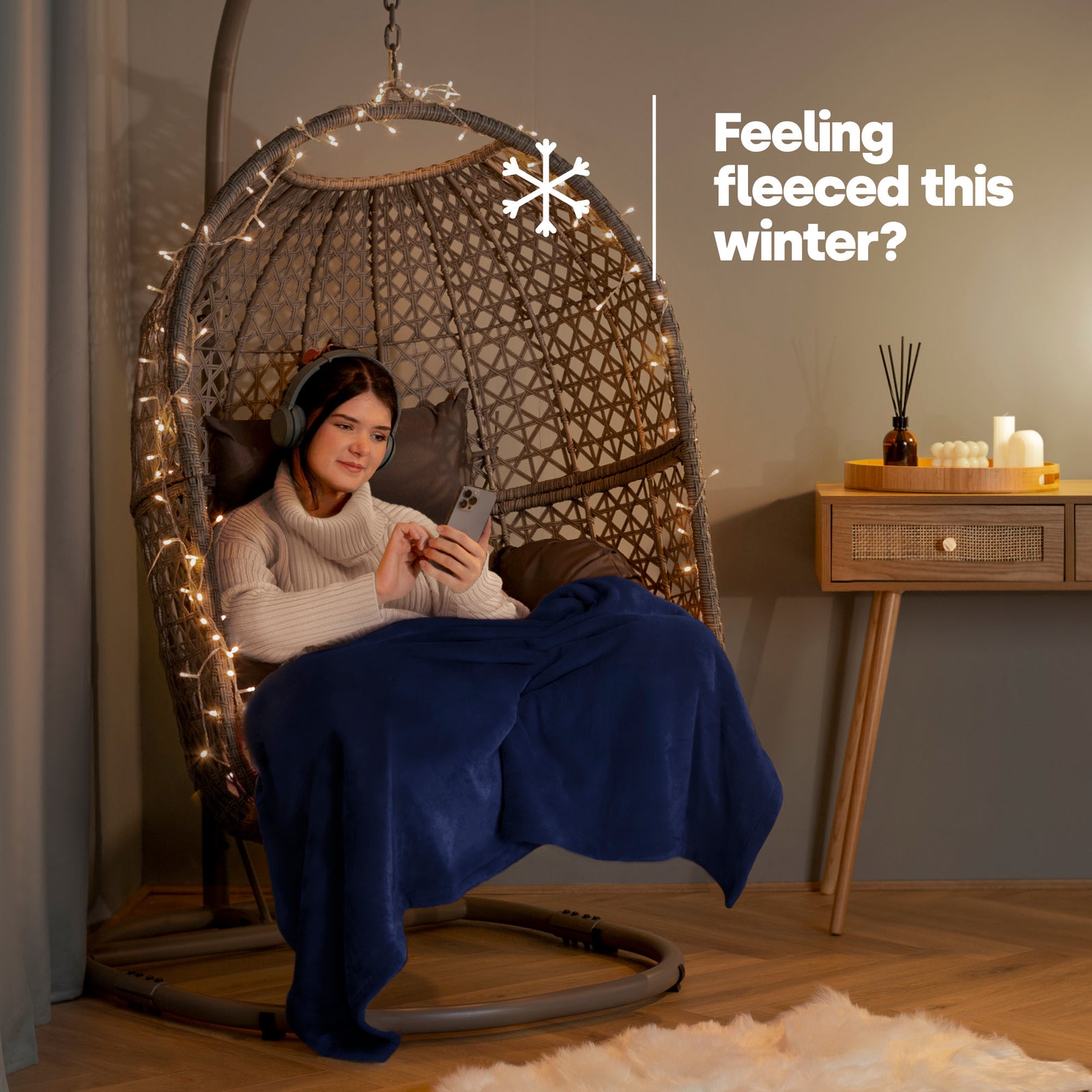 Double Fleece Blanket - Midnight