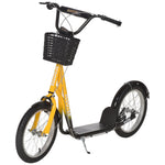 Kids Kick Scooter Teen Ride On Adjustable Children Scooter With Brakes | Orange
