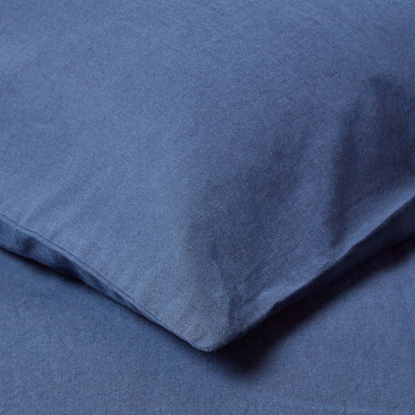 Linen Housewife Pillowcase | King Pillow Case | Navy Blue