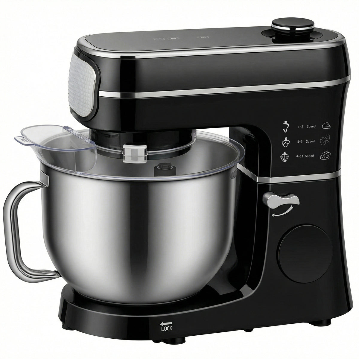 6l 1400w Stand Mixer With 11 Speeds & Fermentation Function | Black