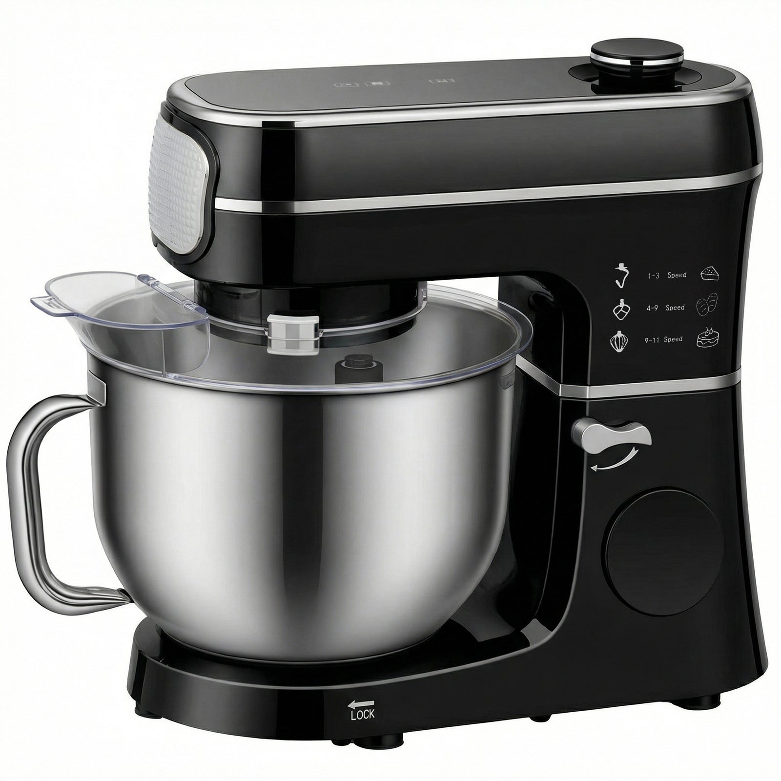 6l 1400w Stand Mixer With 11 Speeds & Fermentation Function | Black