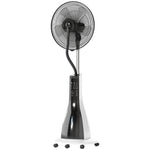 Spray Misting Fan, Pedestal Fan With Oscillation, Tilt, Remote