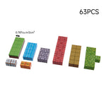 Kid-safe Magnetic Building Blocks Toy Set 63pcs Jungle Forest Theme