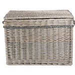 Wicker 58cm Unlined Antique Wash Storage Basket