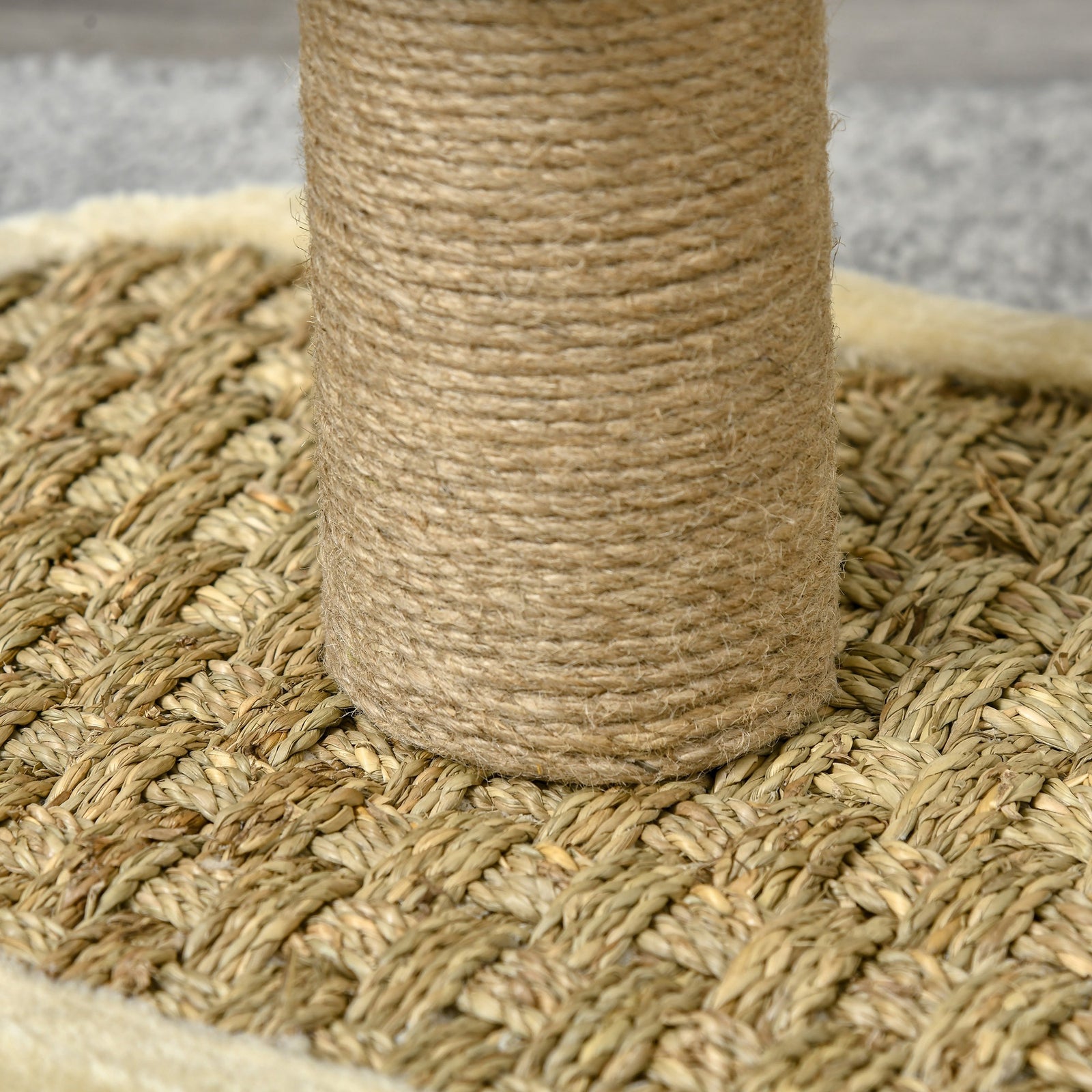 Small Cat Tree For Indoor Cats W/ Scratching Post, Tunnel, Toy - Beige
