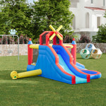 Breeins Large Inflatable Castle Bouncy House With Double Slides, Kids Bounce House Play Centre,heavy-duty Oxford Fabric, 480w Air Blower Included
