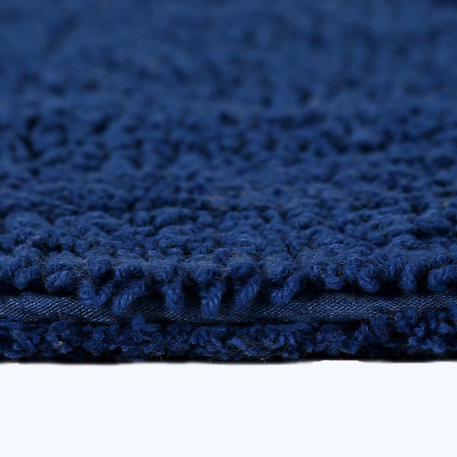 Luxury Reversible Cotton Bath Mat | 80cm | Navy Blue