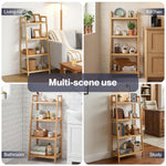 Bathroom Storage Shelves 4 Tier Rack Corner Bathroom Kitchen Bamboo