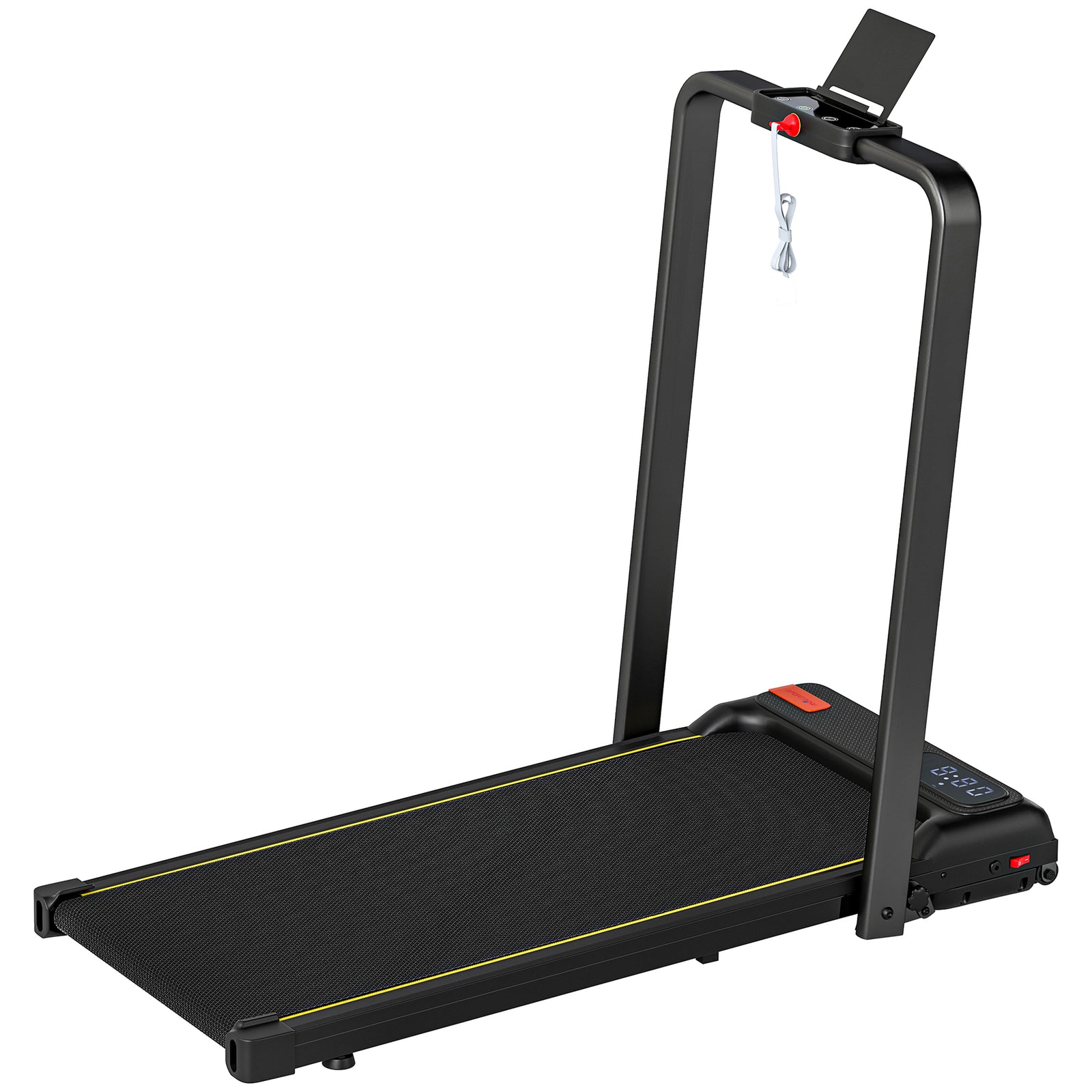 Folding Treadmill Under Desk Walking Pad With Incline | Black