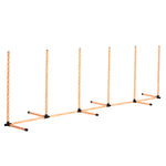 Dog Agility Weave Poles Training Obstacle Course Set With Whistle