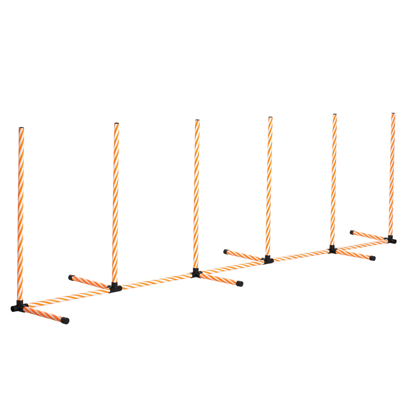 Dog Agility Weave Poles Training Obstacle Course Set With Whistle