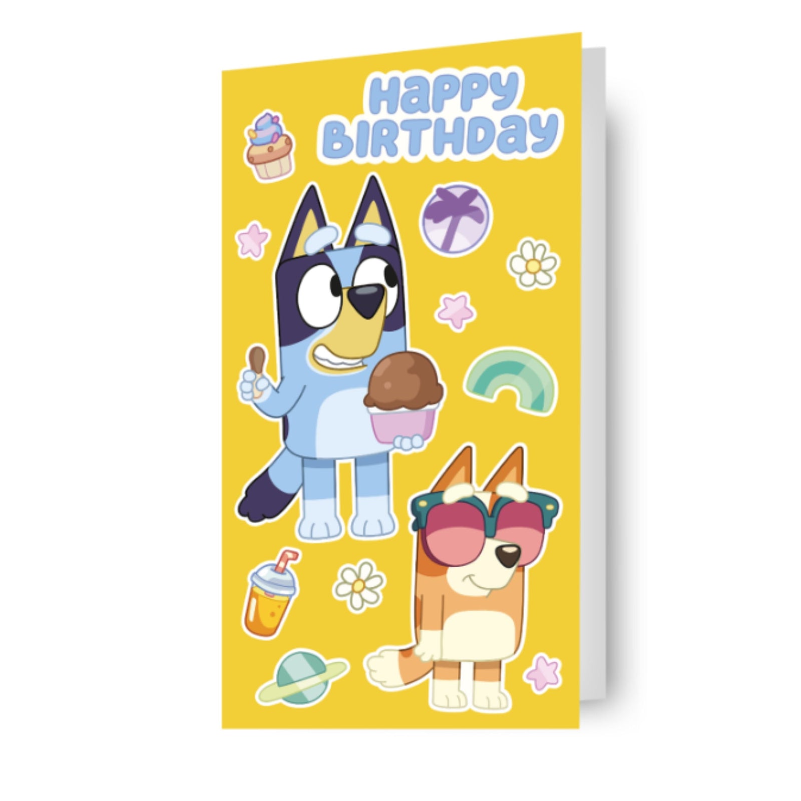 Bluey Birthday Card With Sticker Sheet Included Official Product