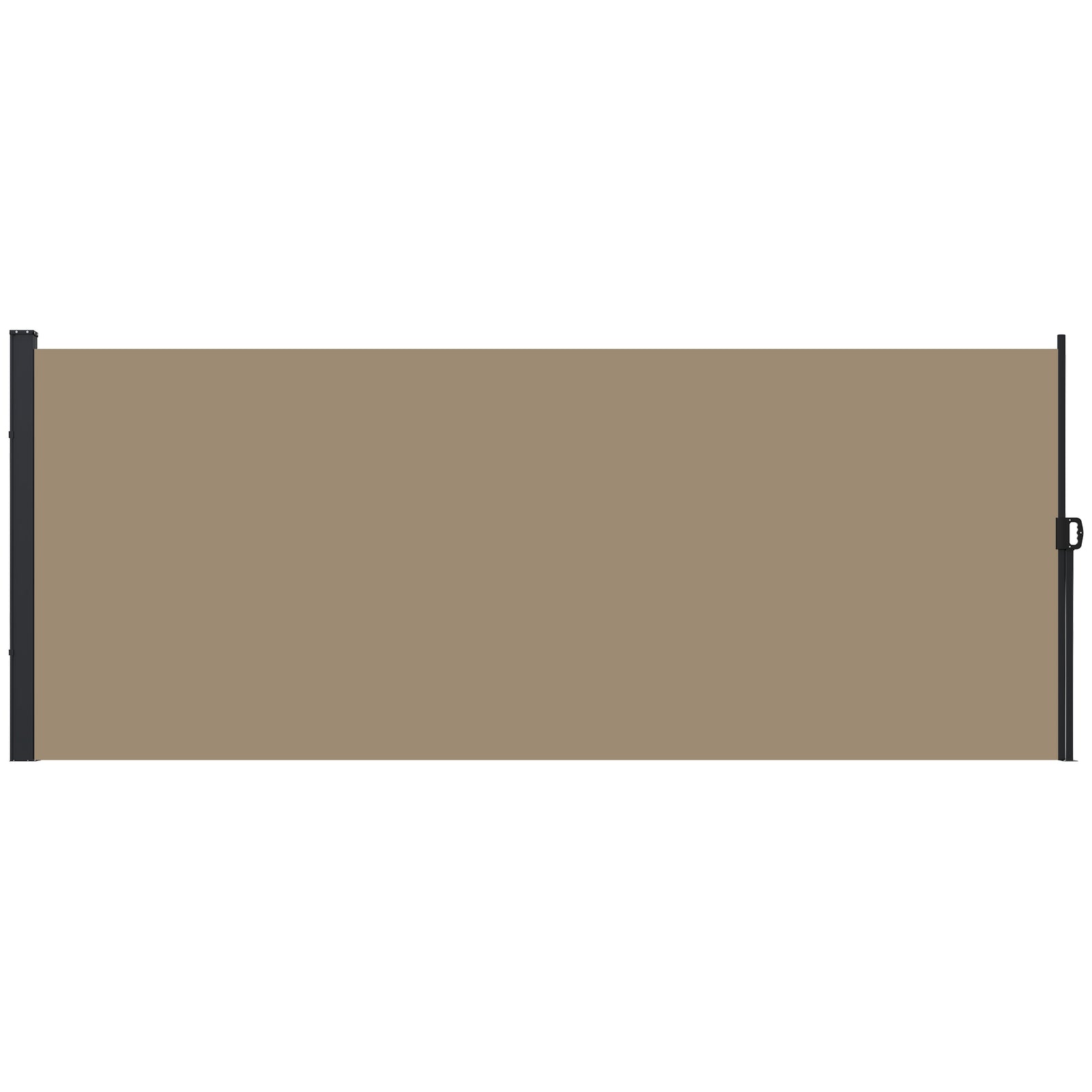 Retractable Side Awning, Garden Divider | Medium | Khaki