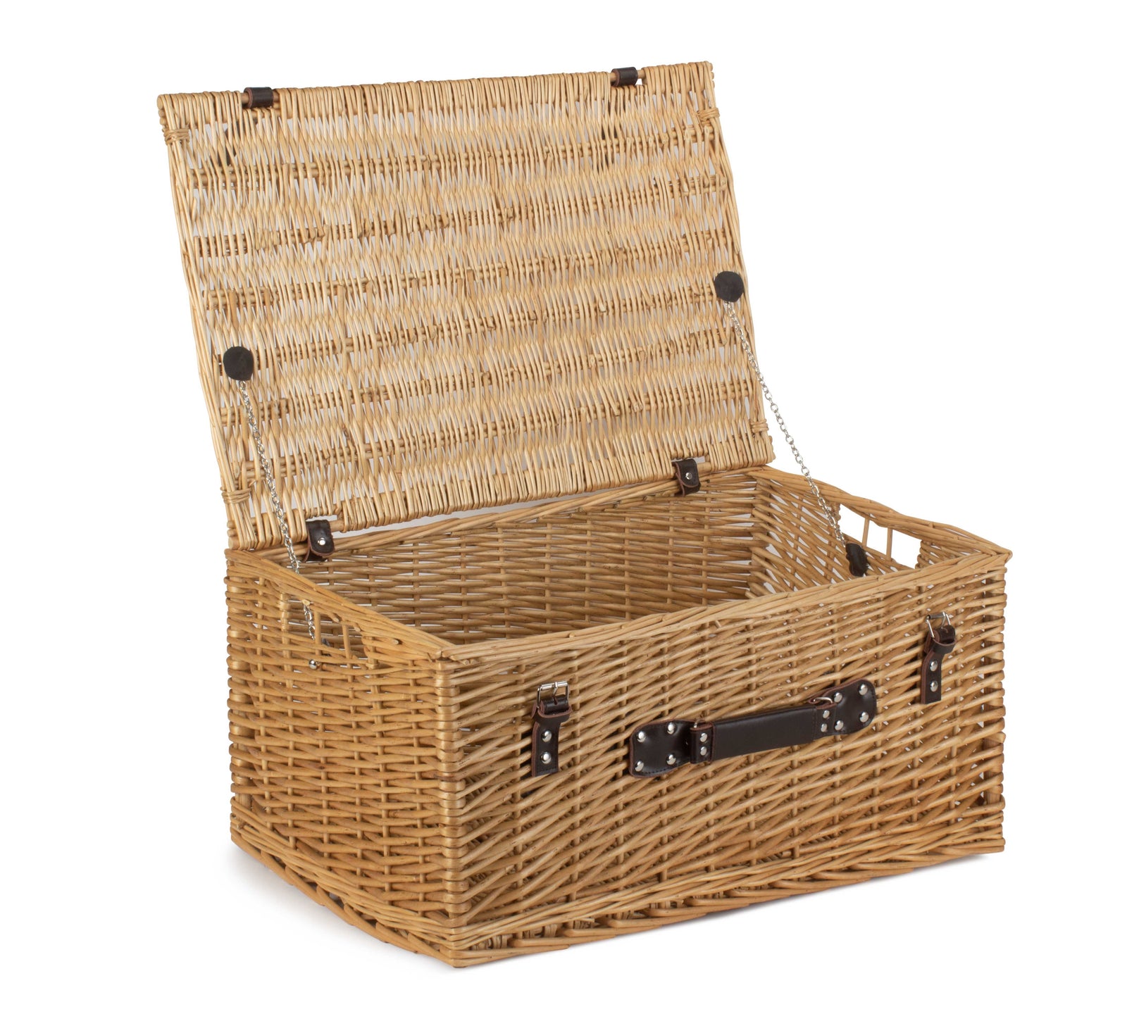 Wicker Buff 60cm Picnic Basket | Brown