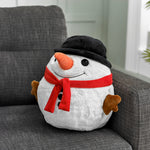 Soft Giant Handwarmer Cozy Plush Snowman | 30cm x 30cm | White