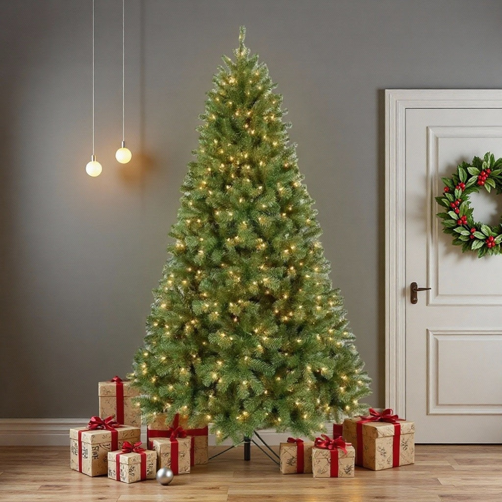Richmond Fir Winter Pre-lit Artificial Christmas Tree | 7ft | Green