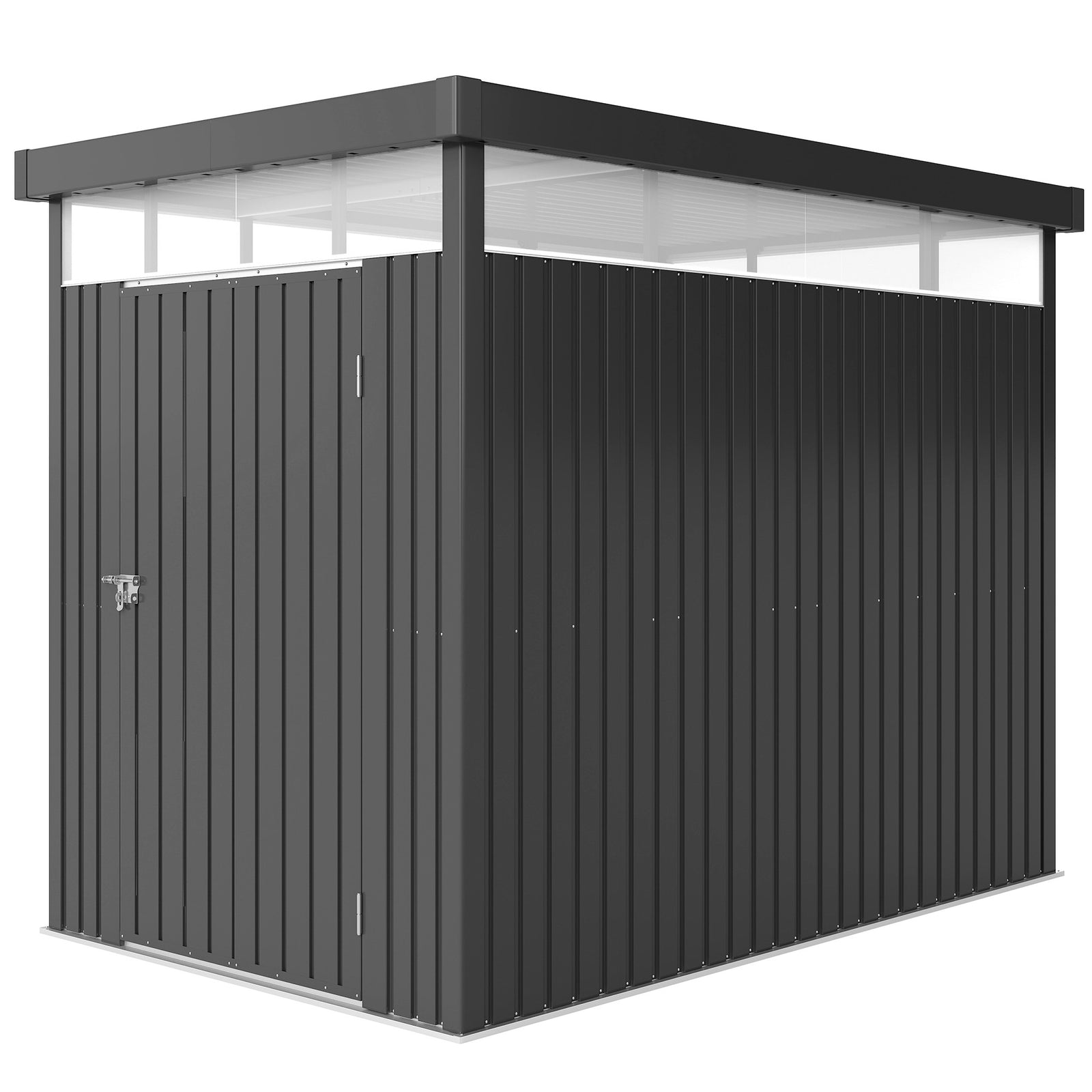 5.3x8.5ft Galvanised Steel Garden Shed