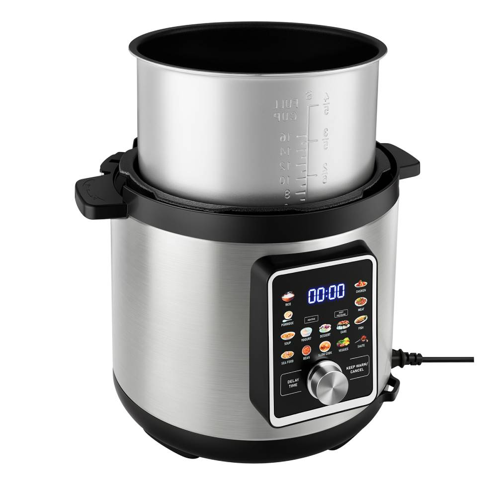 8l Smart Electric Pressure Cooker With Knob & Touch Screen, 1300w Multi Cooker, Non-stick Inner Pot