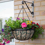 Coco Hanging Basket Liner 12in Leaves Pattern | Set of 1 | Green