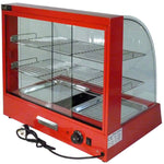 Wide Glass Food Warmer | 60cm | Red
