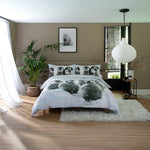 Penguin Huddle 100% Cotton Duvet Cover Set | Super King | White