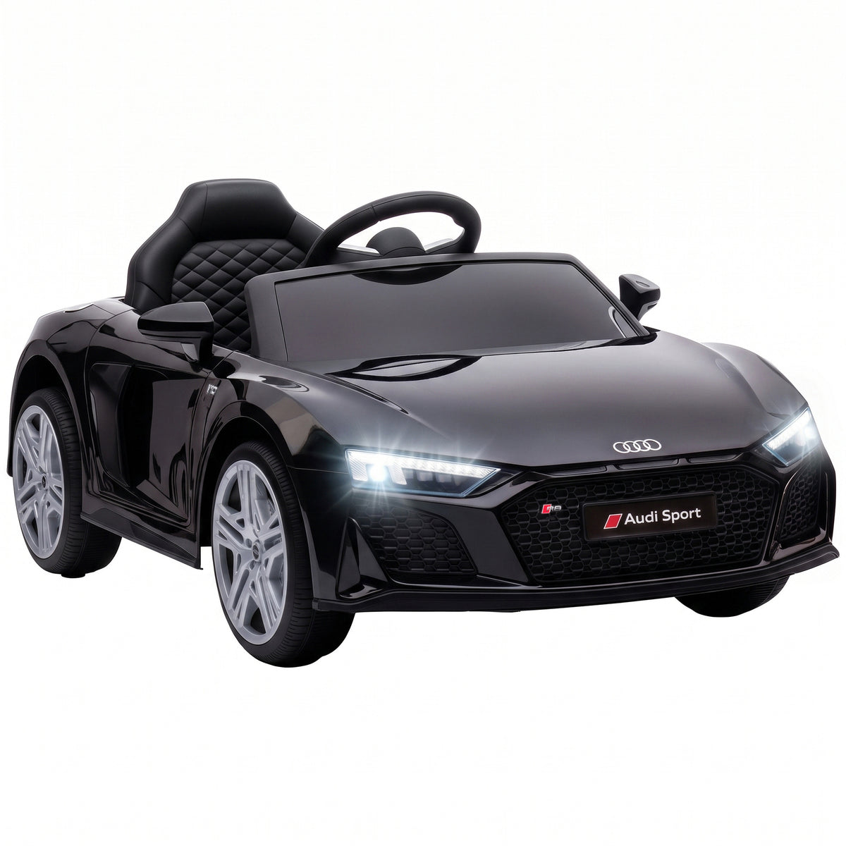 Licensed Audi R8 Spyder 12v Electric Car For Kids With Remote | Black