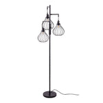 Breeins Black Modern Industrial Style 3-head Floor Lamp With Irregular Shade