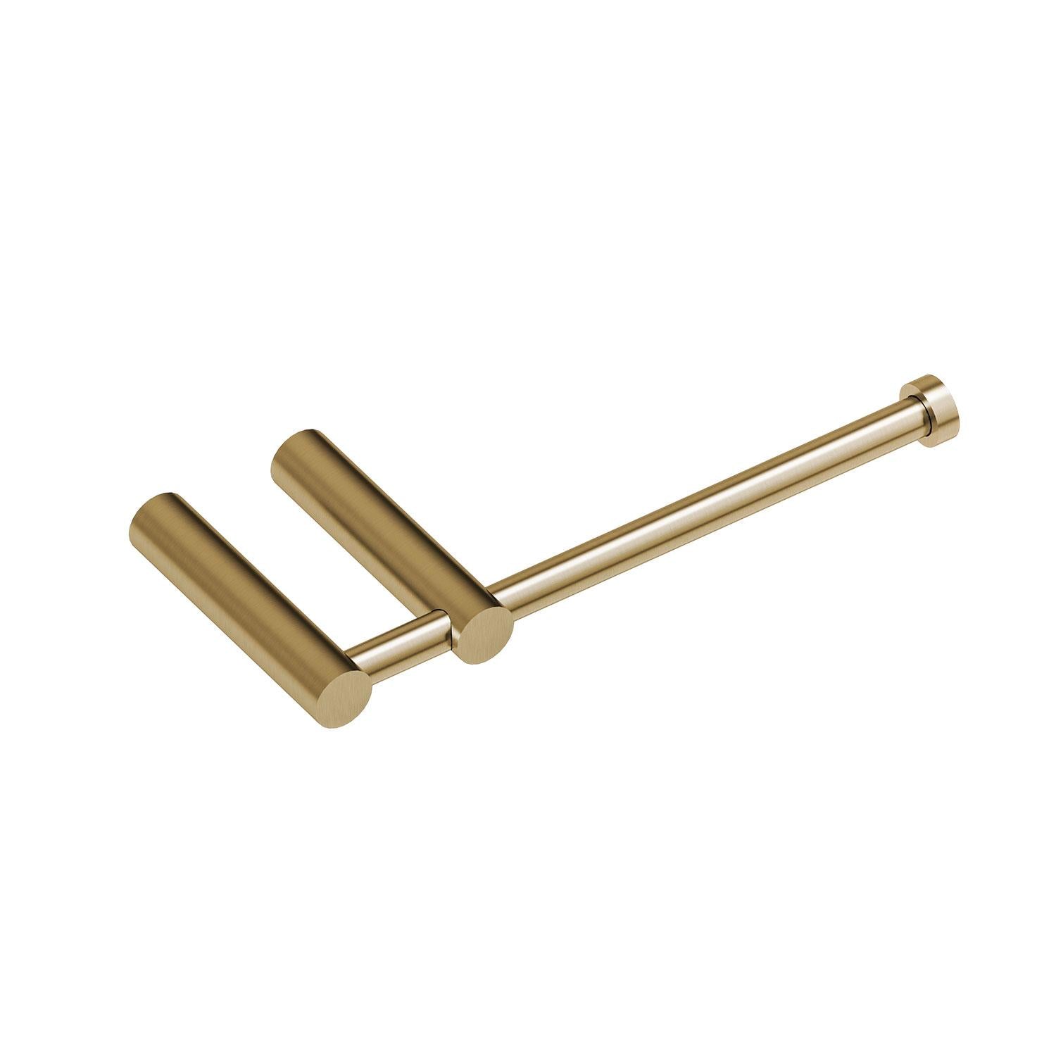 Toilet Roll Holder, Logic Collection | Brushed Brass