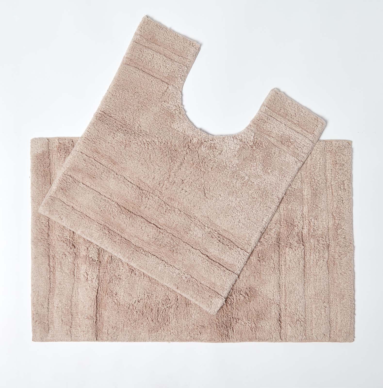 Spa Supreme Luxury Bath Mat | Bath  Pedestal Set | Stone