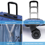 55x35x20cm Cabin Carry Bag Hard Shell Suitcase 100+ Airline Approved | Cabin | Navy Blue