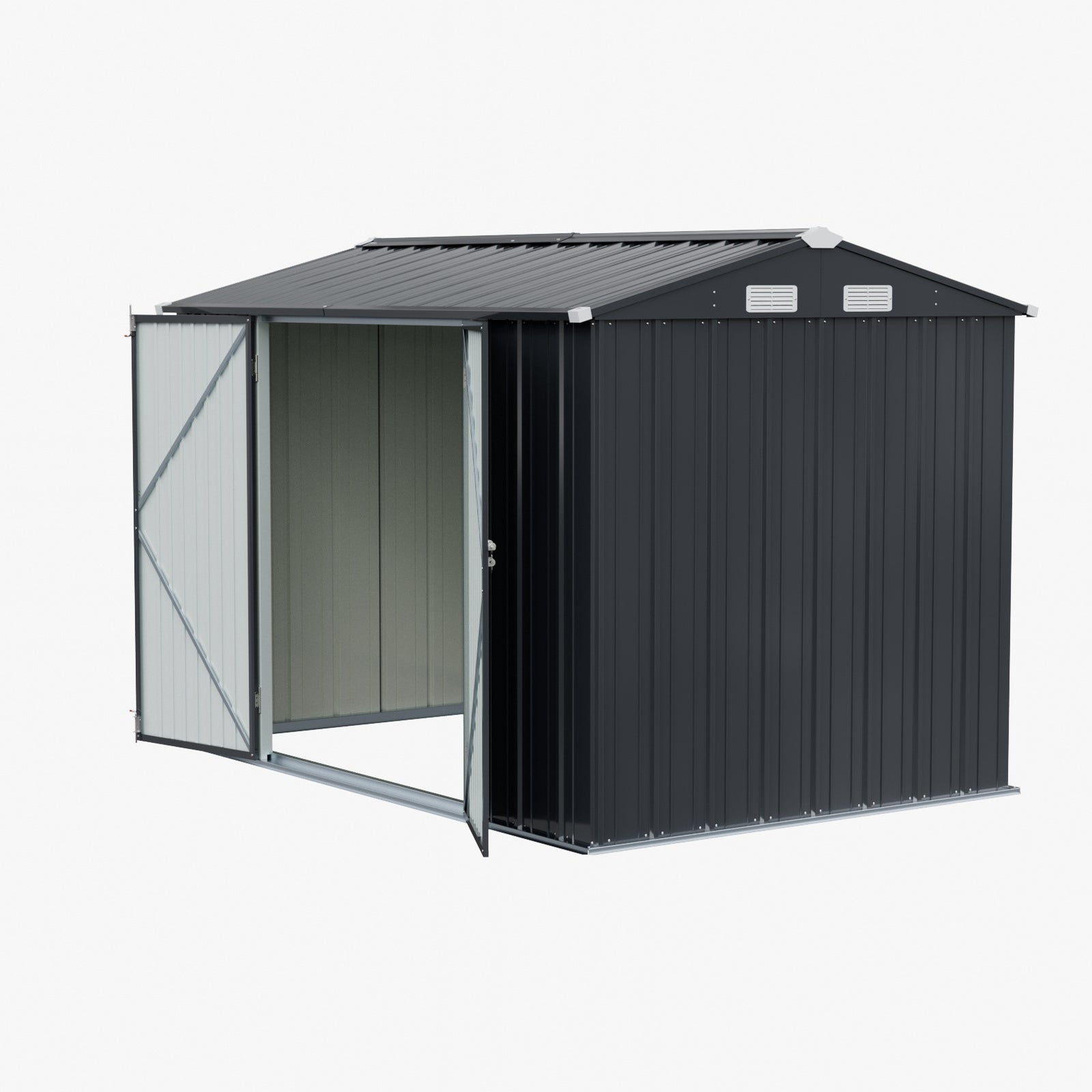 Breeins 10x7 FT Large Metal Garden Tool Storage Shed