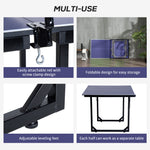 Foldable Mini Ping Pong Table With Net - 183cm | Blue
