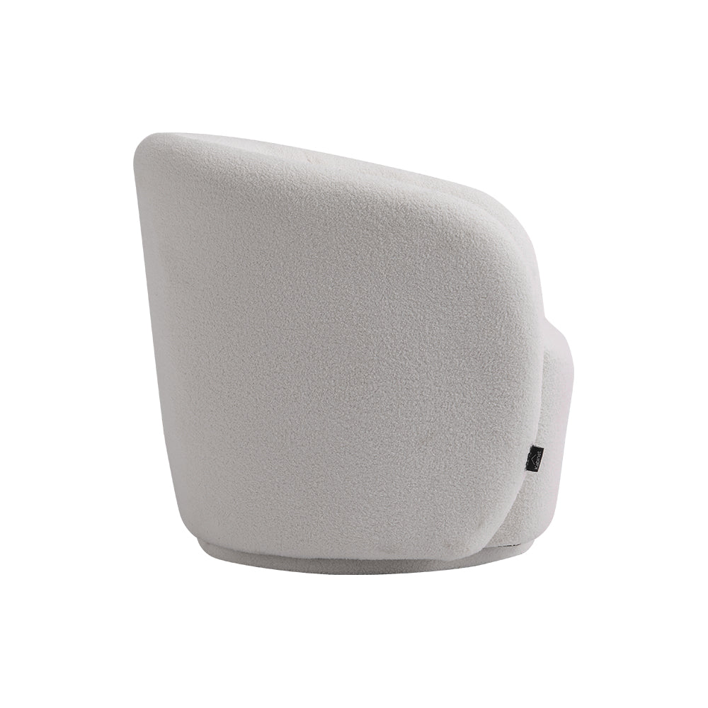 Swivel Tub Chair Upholstered Single Sofa