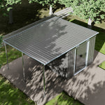 6x9ft Metal Garden Storage Shed With Extended Roof Outdoor Storage Shed With Extended Roof