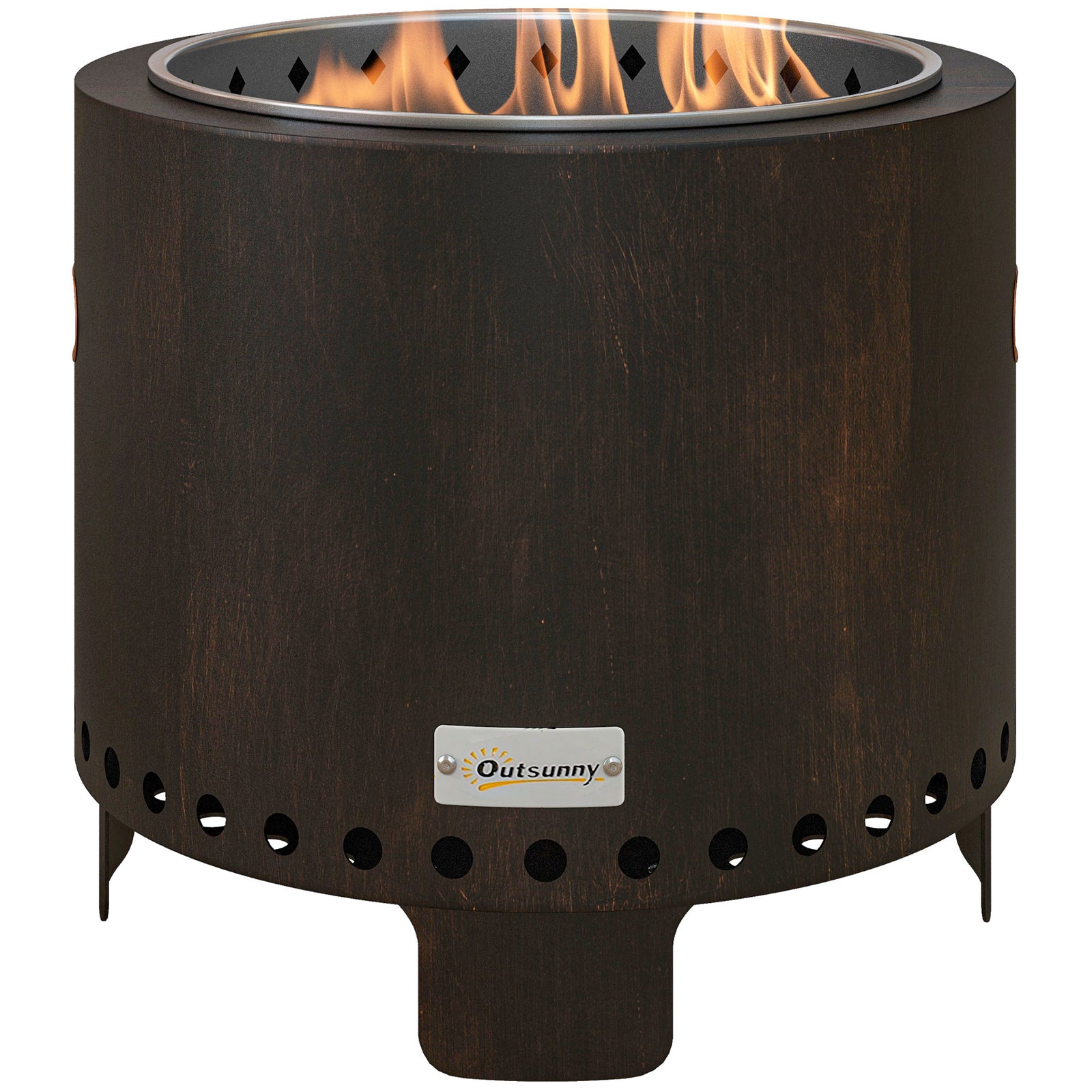 Smokeless Fire Pit W/ Poker, Metal