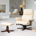 Woodacre Swivel Recliner | Cream