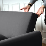 2-seater Pull Out Sofa Bed - Convertible Sleeper Sofa | Grey