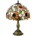 Stained Glass Table Lamp, Handmade Antique Bedside Lamp