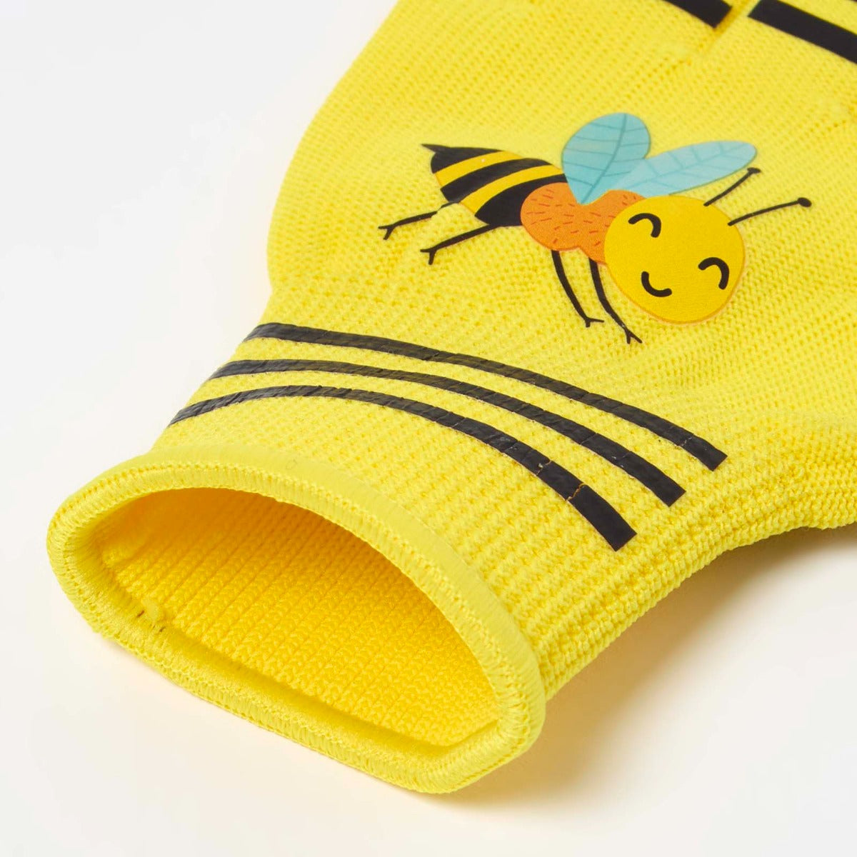 Children's Gardening Gloves With Yellow Bee Design