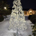 180cm 1000 Warm White Micro Led Tree 5m Lead | Silver