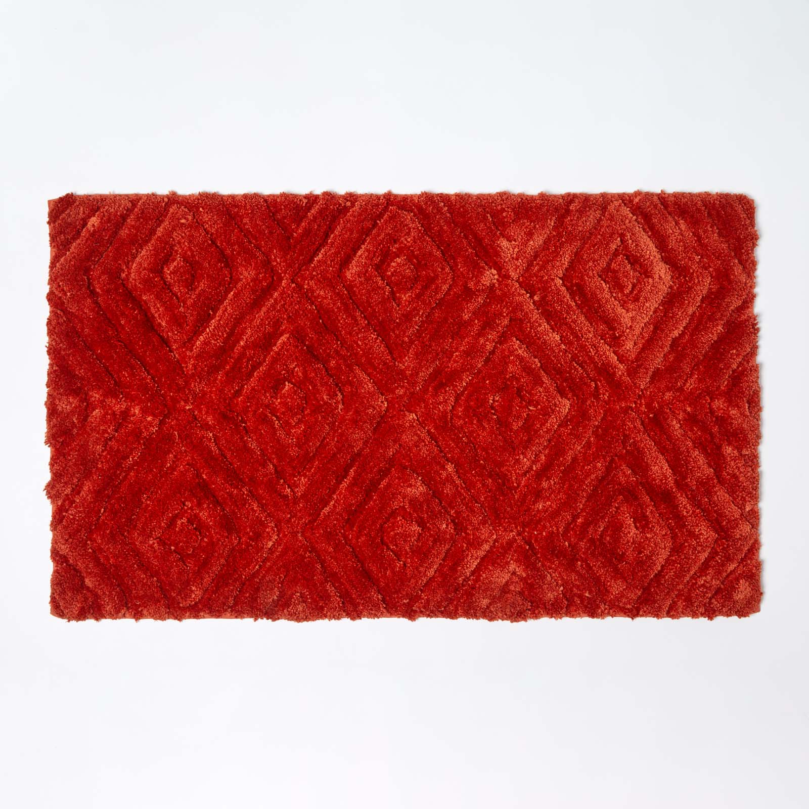 Ikat Pattern Bath Mat | 50 x 80cm | Orange