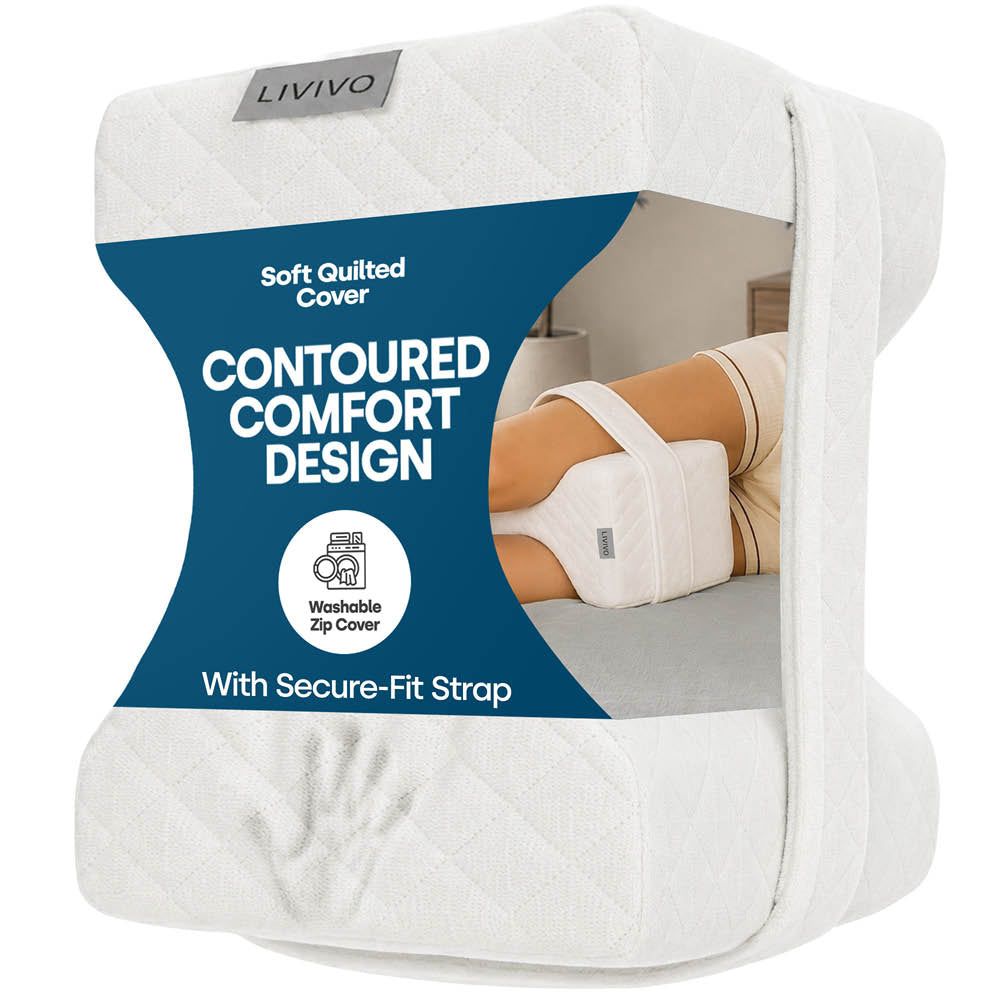 Orthopaedic Leg Pillow With Strap Fleece | One Size | White