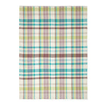 Wilson Handwoven Blue, Yellow And Brown Tartan 100% Cotton Rug | 150cm x 240cm | Blue & Yellow