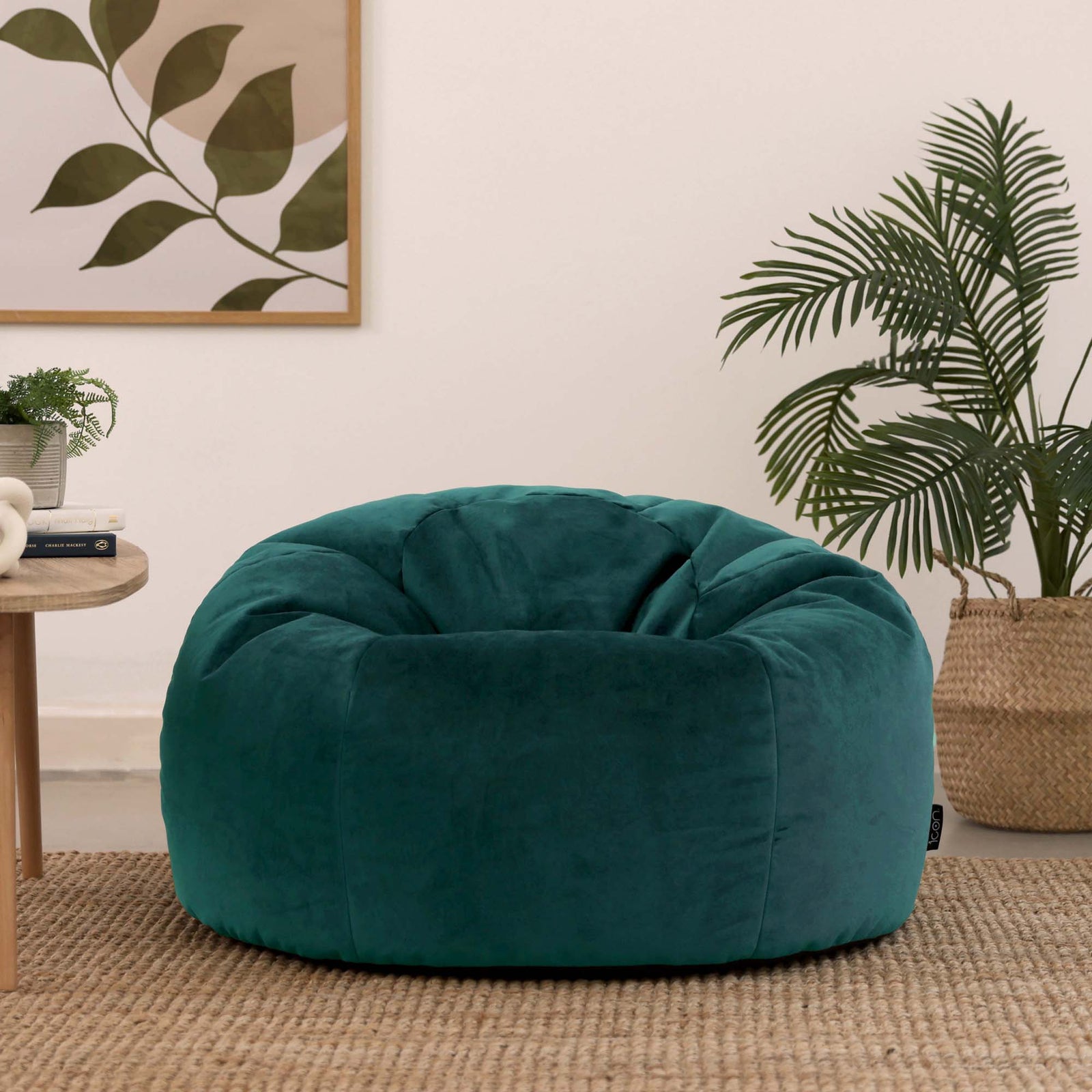 Aurora Velvet Bean Bag | Teal