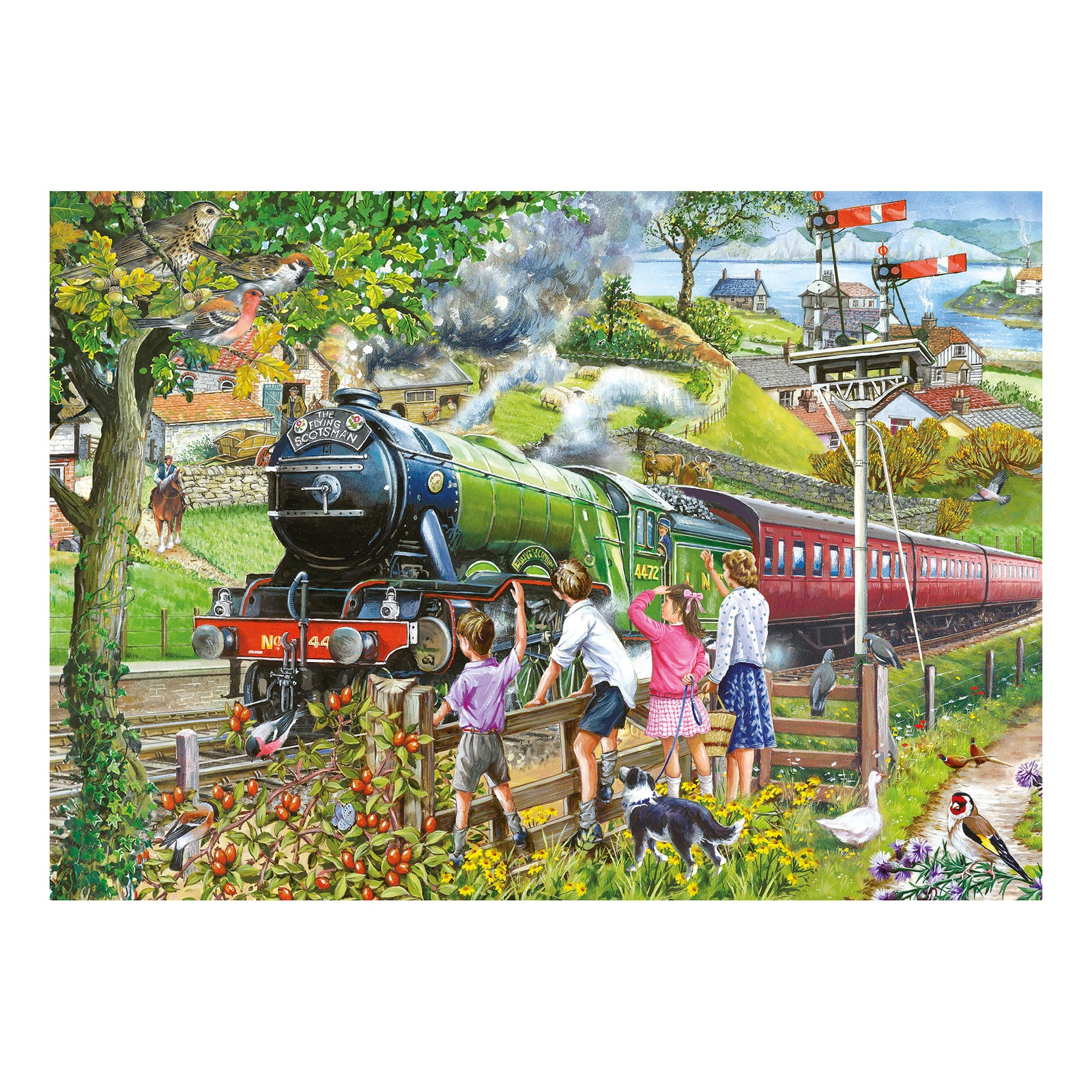 Full Steam Ahead Jigsaw - Big 500 Piece Jigsaw Puzzle For Adults, With Extra Large Pieces