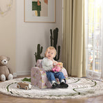 Kids Armchair, Foldable Toddler Chair For Bedroom | Pink