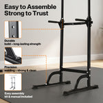 Centra Pull Up Station 9-height Adjustable 150kg Carbon Steel Black