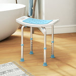 Adjust Aluminium Bath Stool Shower Non-slip W/ Shower Hole | Turquoise