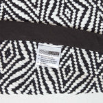 Trance Black And White Diamond Pattern Recycled Fibre Rug | 150cm | Black & White