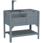 Wooden Tortoise House W/ Run, Shelter, Shelf, Lamp Holder